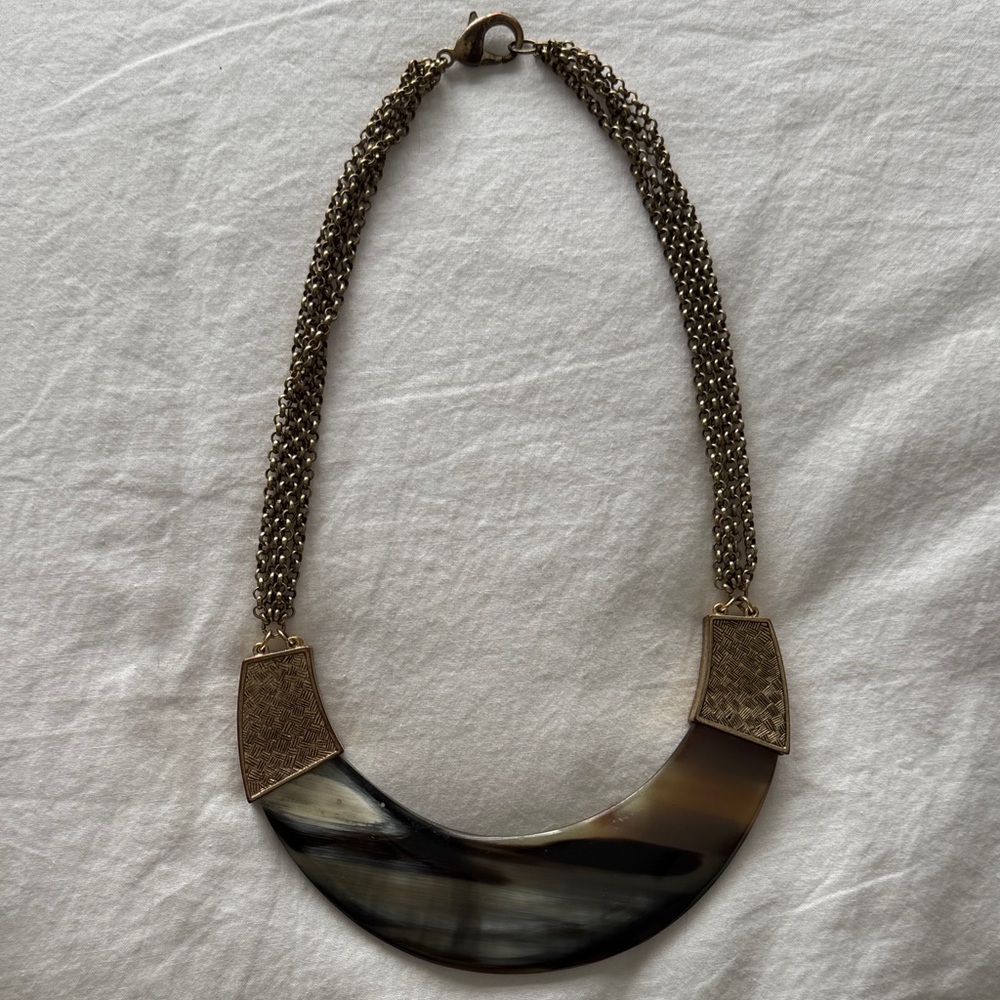 Vintage Free People Horn Necklace